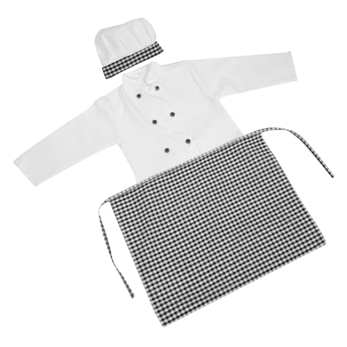 MOLUCKFU Kochuniform Für Kinder Mit Bäckermütze Schürze Und Kochkostüm Für Rollenspiele Und Praktische Fähigkeiten MOLUCKFU Kochuniform Für Kinder Mit Bäckermütze Schürze Und Kochkostüm Für Rollenspiele Und Praktische Fähigkeiten von MOLUCKFU