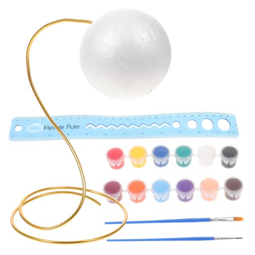 MOLUCKFU 1 Set Materialpaket, Bastelschaumstoffblock, Schaumstoffformen Für Kinderbasteln, Schaumstoffball Für 11 Jährige Mädchen, Schaumstoff Bastelbälle, Kleine Bälle, Kunst Und von MOLUCKFU