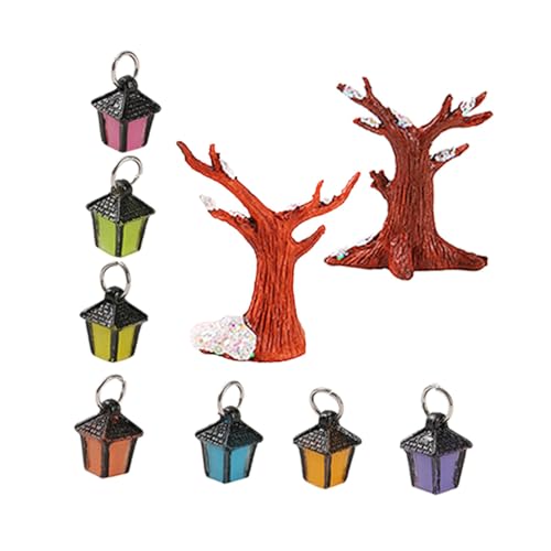 MOLUCKFU 1 Set Mikro Landschaftslicht Landschaft DIY Bäume Mini Bäume Zum Basteln Miniatur Kunstbaum Mini Landschaftsdekor Pflanzenmodell Schmuck Kleine Baumdekoration Künstlicher Baum von MOLUCKFU