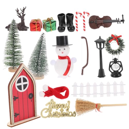 MOLUCKFU 1 Set Weihnachtsminiaturen Miniaturhaus Deko DIY Bastelbedarf Für Festliche Und Kreative Weihnachtsgestaltung Simulierte öbel Für Home DIY Modelle Und Szenenlayout Deko MOLUCKFU 1 Set Weihnachtsminiaturen Miniaturhaus Deko DIY Bastelbedarf Für Festliche Und Kreative Weihnachtsgestaltung Simulierte öbel Für Home DIY Modelle Und Szenenlayout Deko von MOLUCKFU