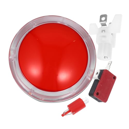 MOLUCKFU 1 Set Netzschalterknopf Druckknopf Summer Blinkender Summer Gaming Summer Für Party Gaming Show Summer Kunststoff Summer Beleuchteter Summer Aufleuchtender Summer Spiel Summer von MOLUCKFU
