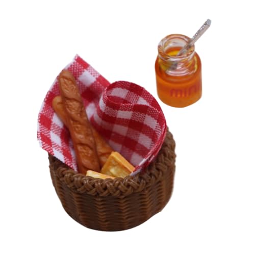 MOLUCKFU 1 Set Puppenhaus Simulierter Brotkorb, Miniatur Szene, Requisite, Kinderspielzeug, Miniatur Picknick Brot Set, Kinderspielzeug, Party Foto Requisite, Kinderküchen Requisiten, MOLUCKFU 1 Set Puppenhaus Simulierter Brotkorb, Miniatur Szene, Requisite, Kinderspielzeug, Miniatur Picknick Brot Set, Kinderspielzeug, Party Foto Requisite, Kinderküchen Requisiten, von MOLUCKFU