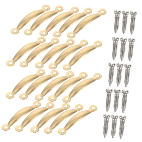 MOLUCKFU 1 Set Puppenhausgriffe, Mini Hausgriffe, Möbelzubehör, Griffe Für Minihäuser, Miniatur Schubladengriffe, Miniaturgriffe, DIY Griffe Für Minihäuser, Kleine Schubladengriffe von MOLUCKFU