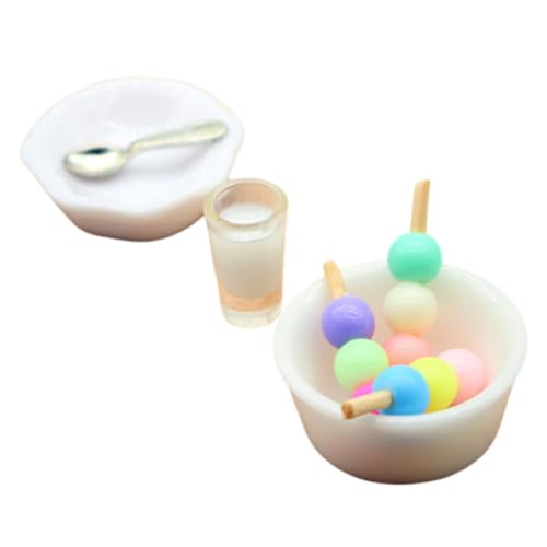 MOLUCKFU 1 Set Puppenhausmodell, Puppenhausornamente, Mini Snack Dekoration, Mini Lebensmittelmodell, Miniatur Lebensszenen Zubehör, Kleines Lebensmittelmodell, Mini Snack Modell, von MOLUCKFU