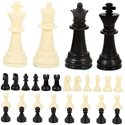 MOLUCKFU 1 Set Schachfiguren Schachzubehör Kunststoffschach Schachbrettzubehör International Standard Chess International Chess MOLUCKFU 1 Set Schachfiguren Schachzubehör Kunststoffschach Schachbrettzubehör International Standard Chess International Chess von MOLUCKFU