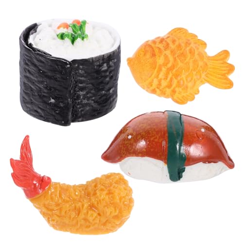 MOLUCKFU 1 Satz Mini-Modelle Simulation Japanischer Lebensmitteldekorationen Mini-hausdekor Landschafts-Ornament Miniatur-Snack Für Puppenhausdekorationen von MOLUCKFU