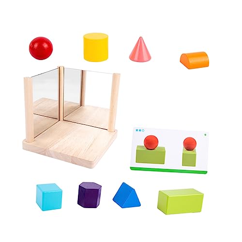 MOLUCKFU 1 Set Spiegelblöcke Geometrisches Für Logisches Denken Und Räumliche Strukturentwicklung Bei Kindern von MOLUCKFU