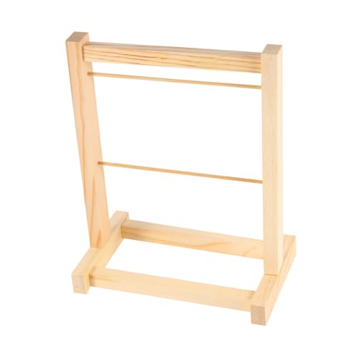 MOLUCKFU 1 Stück Mini Holz Puppen Kleiderbügel für Puppenkleidung Puppenzubehör Aufbewahrung für Kinderzimmer und Puppenstuben von MOLUCKFU