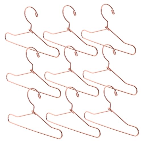 MOLUCKFU 10 Stück 75 cm Mini Puppen Miniatur Puppenkleiderbügel Puppenschrank Kleiderbügel Mini Kleiderbügel Für Puppenkleidung Metall Miniatur Kleiderbügel Metall Miniatur Kleiderbügel von MOLUCKFU