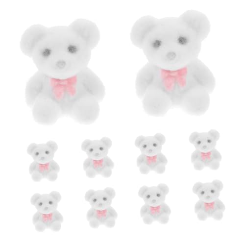 MOLUCKFU 10 Stück Bärenpuppe, Kleine Bären, Mini Bärenfiguren, Valentinstags Minibär, Kleines Kuscheltier, Beflockte Bärendekorationen, Minibären, Bärenparty Dekorationen, Miniaturfiguren, MOLUCKFU 10 Stück Bärenpuppe, Kleine Bären, Mini Bärenfiguren, Valentinstags Minibär, Kleines Kuscheltier, Beflockte Bärendekorationen, Minibären, Bärenparty Dekorationen, Miniaturfiguren, von MOLUCKFU