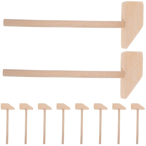 MOLUCKFU 10 Stück Mallet Spielzeug, Winzige Holzhämmer, Blöcke, Hämmer Zusammenbauen, Kleiner Schlaghammer, Tragbarer Mini Hammer, Hammer Spielzeug, Holzhämmer, Spielzeugblöcke, Bauhammer, MOLUCKFU 10 Stück Mallet Spielzeug, Winzige Holzhämmer, Blöcke, Hämmer Zusammenbauen, Kleiner Schlaghammer, Tragbarer Mini Hammer, Hammer Spielzeug, Holzhämmer, Spielzeugblöcke, Bauhammer, von MOLUCKFU