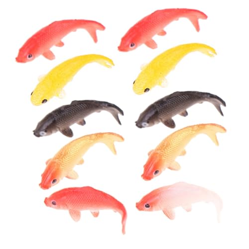 MOLUCKFU Realistische Miniatur-fischmodelle 10 Stück Aquarium-zubehör Heim-Aquarium- von MOLUCKFU