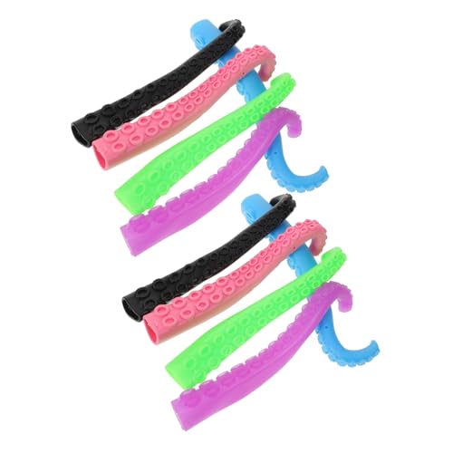 MOLUCKFU 10 Stück Teiliges Octopus Fingerpuppen aus Robustem Kunststoff Bunte Tentakel Spielzeuge für Sichere Fingertier Deko und Lustige Party Mitgebsel als Fingerdruck Zufällige Farbe MOLUCKFU 10 Stück Teiliges Octopus Fingerpuppen aus Robustem Kunststoff Bunte Tentakel Spielzeuge für Sichere Fingertier Deko und Lustige Party Mitgebsel als Fingerdruck Zufällige Farbe von MOLUCKFU
