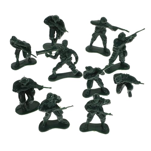 MOLUCKFU 100 Stück Soldatenmodelle, Armeemänner, Kleine Armeemänner, Figuren, Armeespiele, Soldatenspielzeugzubehör, Plastiksoldaten, Armeemänner, Actionfiguren, Armeespielzeug Für Kinder, von MOLUCKFU