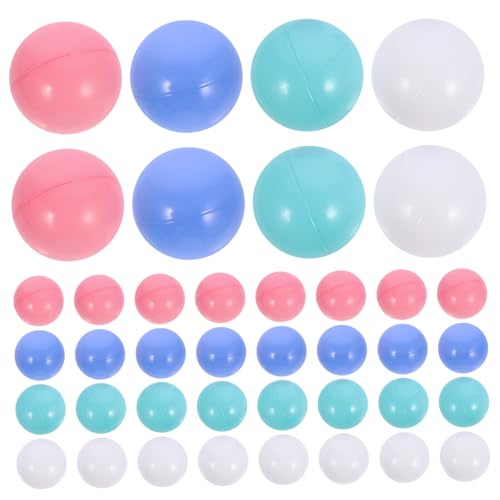 MOLUCKFU 100 Stück Teiliges Bunte Ocean Balls aus Ungiftigem Farbenfrohe Spielbälle für Kinderpools Spielhäuser und Lernspiele Robust Geruchlos für Bällebäder und Partyspaß von MOLUCKFU