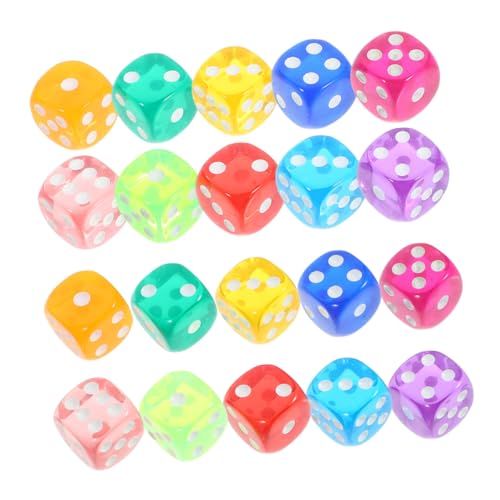 MOLUCKFU 100 Stück Transparente Spielwürfel, Spielzeugwürfel, Standard Spielwürfel, Partyspielwürfel, Party Requisite, Kreative Brettspiele, Polyedrische Würfel, Klassenzimmer Spielwürfel, MOLUCKFU 100 Stück Transparente Spielwürfel, Spielzeugwürfel, Standard Spielwürfel, Partyspielwürfel, Party Requisite, Kreative Brettspiele, Polyedrische Würfel, Klassenzimmer Spielwürfel, von MOLUCKFU