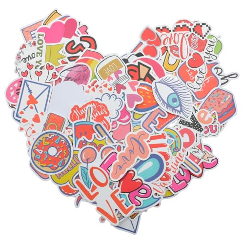 MOLUCKFU 100 Stück Valentinstag Aufkleber, Valentinstag Flaschenaufkleber, Romantische Gepäckaufkleber, Mehrzweckaufkleber, Dekorative Graffiti Aufkleber, Liebe, DIY Graffiti Aufkleber, MOLUCKFU 100 Stück Valentinstag Aufkleber, Valentinstag Flaschenaufkleber, Romantische Gepäckaufkleber, Mehrzweckaufkleber, Dekorative Graffiti Aufkleber, Liebe, DIY Graffiti Aufkleber, von MOLUCKFU