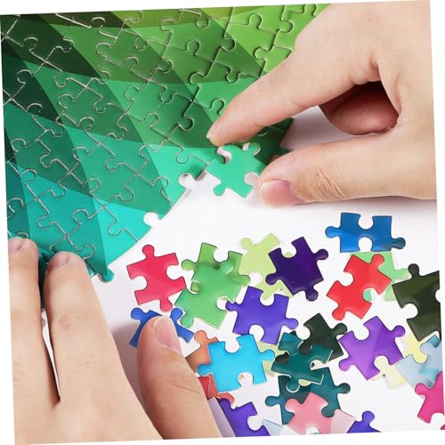 MOLUCKFU 1000 Stück Hard Jigsaw Puzzle für Erwachsene Teile Farbverlauf Regenbogen Puzzle Farbwechsel Kreisförmig Herausforderndes Knobelspiel zur Entspannung und Langzeitdekoration von MOLUCKFU
