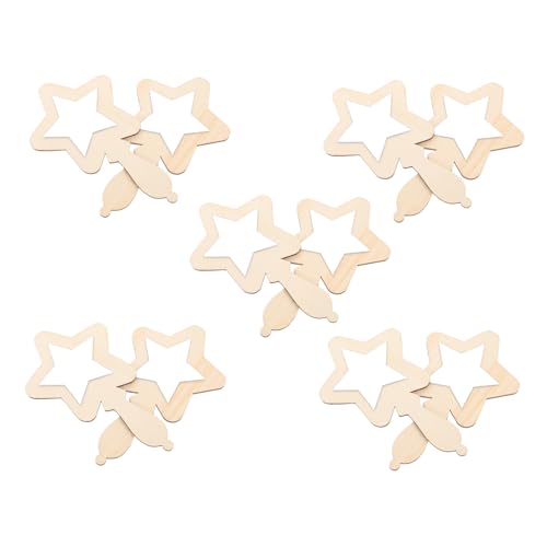 MOLUCKFU Unzerbrechlich 10 Stücke Holz Handheld Spiegel Handwerk Für Kleinkinder Kinder Decor Projekte Tragbare MOLUCKFU Unzerbrechlich 10 Stücke Holz Handheld Spiegel Handwerk Für Kleinkinder Kinder Decor Projekte Tragbare von MOLUCKFU