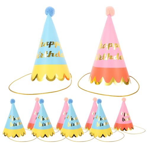 MOLUCKFU Niedliche Pferdeschwanzmütze Für Kinder Wiederverwendbare Papierkegel-geburtstagsparty-hüte Festival-hut-dekorationen von MOLUCKFU
