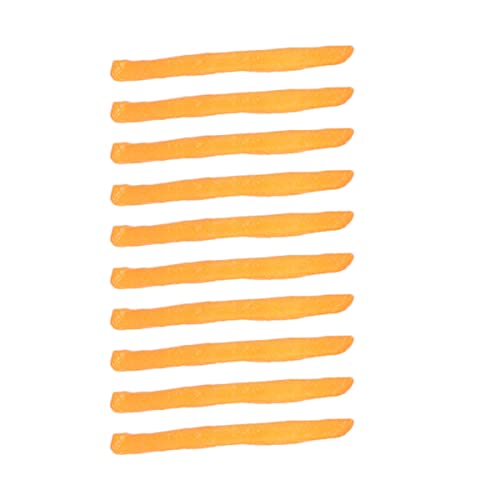 MOLUCKFU 10St gefälschte Pommes Frites Fake-Food- Essensdekor gefälschte Chicken-Burger Pommes- Display künstliche Pommes Frites Faux-Pommes-Frites-Modell PVC Orange von MOLUCKFU