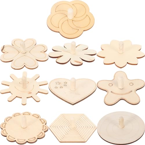 MOLUCKFU 10st Lustiger Kinderkreisel DIY Holzkreisel Leerer Kreisel Kinderoberteile DIY Malerei Kinderspielzeug Unvollendetes Kinderspielzeug Tragbares Kreiselspielzeug Hölzern MOLUCKFU 10st Lustiger Kinderkreisel DIY Holzkreisel Leerer Kreisel Kinderoberteile DIY Malerei Kinderspielzeug Unvollendetes Kinderspielzeug Tragbares Kreiselspielzeug Hölzern von MOLUCKFU