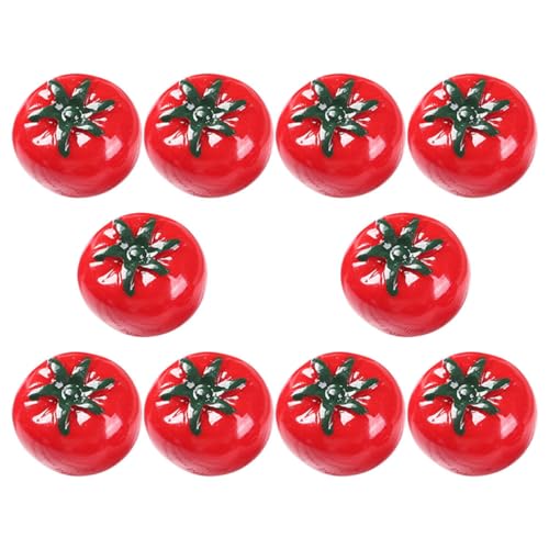 MOLUCKFU Künstliche Mini-Tomaten 10 Stück Tomaten-Requisiten Kunstharz Simulation gefälschtes Gemüse für die Dekoration Küchendekor MOLUCKFU Künstliche Mini-Tomaten 10 Stück Tomaten-Requisiten Kunstharz Simulation gefälschtes Gemüse für die Dekoration Küchendekor von MOLUCKFU