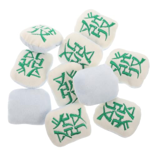 MOLUCKFU 10 Stück Chinesische Schriftzeichen Bestickte Brosche Abzeichen Plüsch Mahjong-Charme Für Kleidungsdekor MOLUCKFU 10 Stück Chinesische Schriftzeichen Bestickte Brosche Abzeichen Plüsch Mahjong-Charme Für Kleidungsdekor von MOLUCKFU