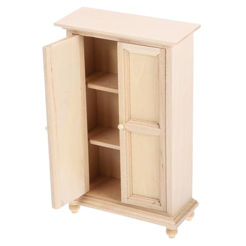 MOLUCKFU Kleines Puppenhaus Puppen Puppenhaus 12 DIY Dekoration Für Schlafzimmer Vintage Stil Unbemalt Ideal Für Puppenhaus Zubehör Und Kreative Gestaltung von MOLUCKFU