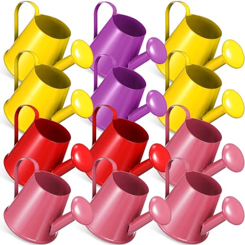 MOLUCKFU 12 STK Mini super klein gießen giesskanne kindergiesßkanne stifte Halterung kindergiesskannen Poolspielzeug Mini-Bewässerung Eimer Sprinkler Mini-Gießkanne Eisen von MOLUCKFU