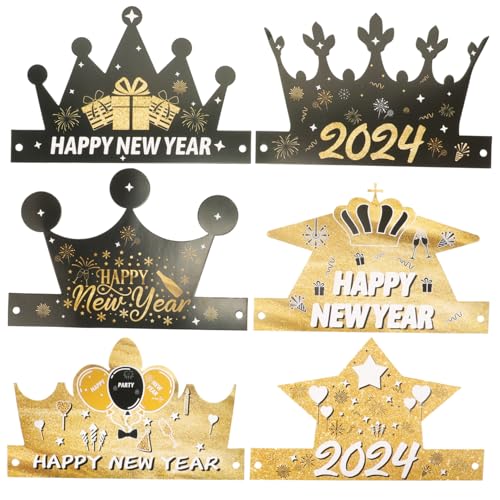 MOLUCKFU 12 Stück Neujahrshüte Aus Papier Partydeko Für Silvesterfeiern Langlebiges Und Dekoratives Partyzubehör Für Erwachsene Und Kinder MOLUCKFU 12 Stück Neujahrshüte Aus Papier Partydeko Für Silvesterfeiern Langlebiges Und Dekoratives Partyzubehör Für Erwachsene Und Kinder von MOLUCKFU