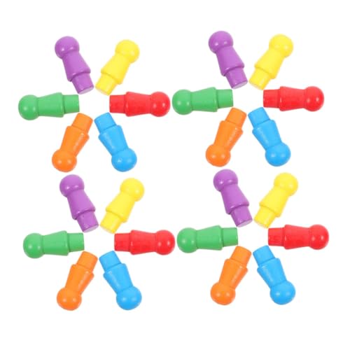 MOLUCKFU 120 Stück Teiliges Bunte Holz Spielfiguren Farbenfrohe Holz Spielsteine Strategische Brettspiel Pawns für Erwachsene Tischspiel Zubehör MOLUCKFU 120 Stück Teiliges Bunte Holz Spielfiguren Farbenfrohe Holz Spielsteine Strategische Brettspiel Pawns für Erwachsene Tischspiel Zubehör von MOLUCKFU
