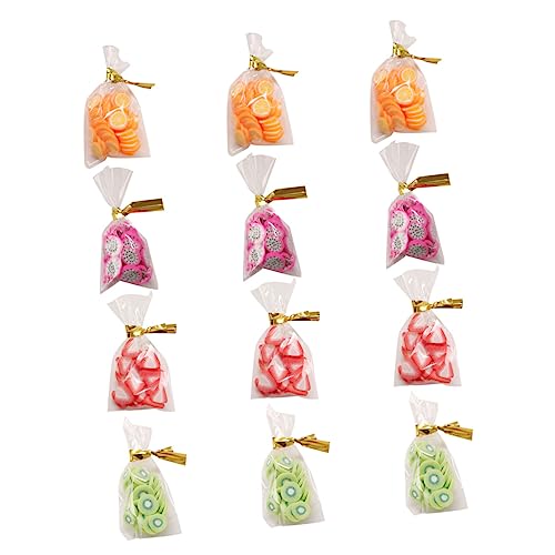 MOLUCKFU 12St Snacks für kinderspielzeug Toys for Dollhouse playmobile Miniatures Toys Mini-Requisiten für die Lebensmittelfotografie simulierte Snackbeutel Gummi von MOLUCKFU