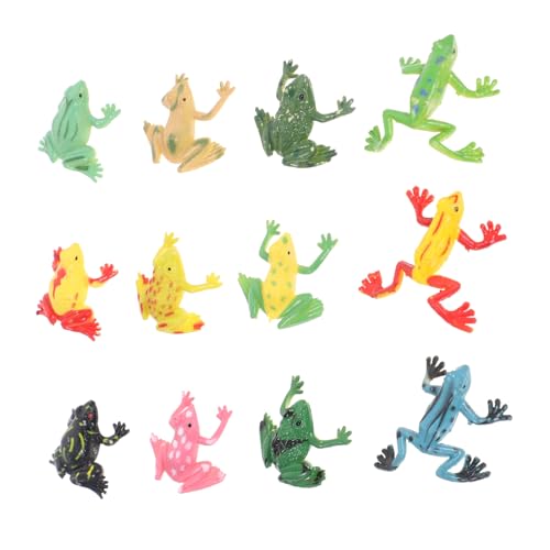 MOLUCKFU 12 Frösche Plastikspielzeug Ideal Für Die Fantasie Von Kindern von MOLUCKFU