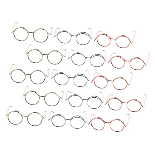 MOLUCKFU Miniaturbrillen für Puppen 15-teilig Metalldrahtrahmen Brillen Ohne Linsen Puppen-anziehbrille Leicht Zu Tragen für Kinder MOLUCKFU Miniaturbrillen für Puppen 15-teilig Metalldrahtrahmen Brillen Ohne Linsen Puppen-anziehbrille Leicht Zu Tragen für Kinder von MOLUCKFU