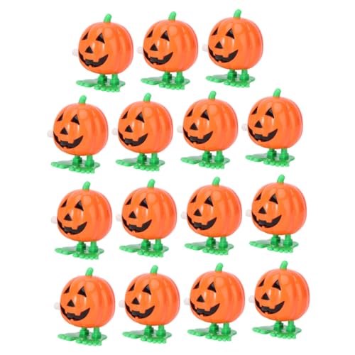 MOLUCKFU 15 Stück Sprungkürbisspielzeuge Kürbis Halloween-Sprungspielzeug aufgeben Halloween- Aufziehspielzeug mit Plastik von MOLUCKFU