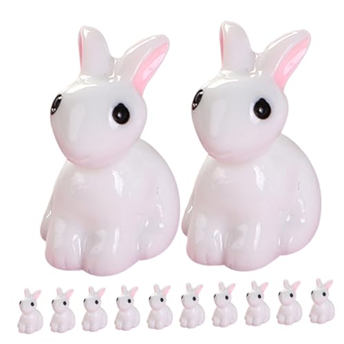 MOLUCKFU 15Pcs Mikro Landschaft Orament Mini Harz Hasen Skulptur Kaninchen Figur Miniatur Tier Schmuck Landschaft Mini Bunny Figure Desktop Orament Miniatures Hasenstatuen MOLUCKFU 15Pcs Mikro Landschaft Orament Mini Harz Hasen Skulptur Kaninchen Figur Miniatur Tier Schmuck Landschaft Mini Bunny Figure Desktop Orament Miniatures Hasenstatuen von MOLUCKFU