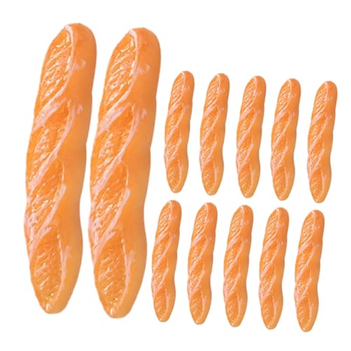 MOLUCKFU 16 Stück Imitation Langes Baguette Realistisches Lebensmittel Mini Brotmodell Puppenhaus Spielzeug Dekorationen Für Geschäft Gefälschte Lebensmittelmodelle Puppenhaus DIY von MOLUCKFU