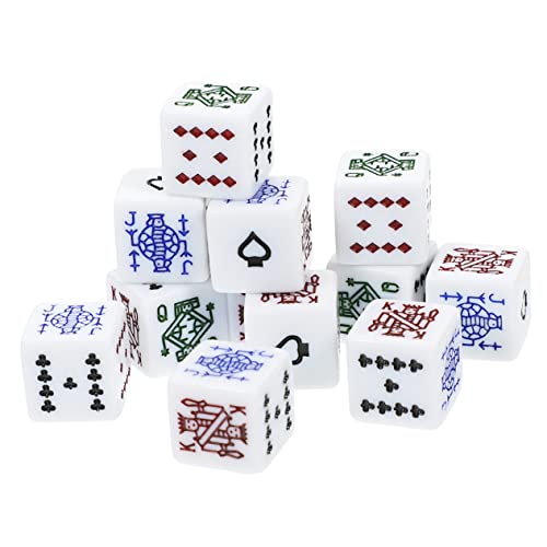 MOLUCKFU Acryl Poker Chips Würfel Liars Würfel Party Spiel Requisiten Spaß Pädagogisches Spielzeug von MOLUCKFU