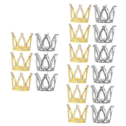 MOLUCKFU 18 Stück Kronen Kuchendekoration, Kuchenkrone, Tiara, Krone, Kuchenschmuck, Krone, Kuchenornament, Kronen Für Kuchenparty, Kuchendekor, Kuchenkronen Topper, Kuchenkronen, von MOLUCKFU