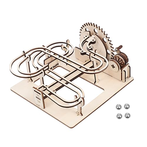 MOLUCKFU 1Satz Holz Puzzle für DIY Laufkette Labyrinth mit Murmeln Robuste und Sichere Materialien für Kreative für Motorische Fähigkeiten und Experimentieren von MOLUCKFU