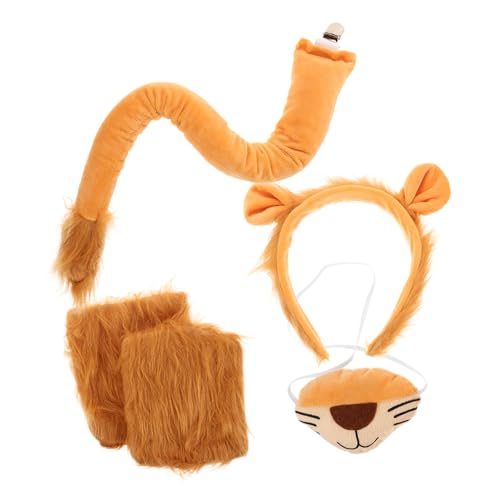MOLUCKFU 1Satz Tierkostüm Zubehör mit Haarreif Nase und Handschuhen für Cosplay Karneval und Mottopartys Leicht Tragbar und Auffällig MOLUCKFU 1Satz Tierkostüm Zubehör mit Haarreif Nase und Handschuhen für Cosplay Karneval und Mottopartys Leicht Tragbar und Auffällig von MOLUCKFU