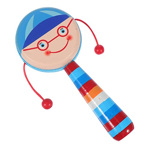MOLUCKFU 1Stück Holzspielzeug für Kreatives Schüttel Musikinstrument Handgesprächsspielzeug Musikalität und Koordination Sicher und Langlebig Für Junge Mädchen von MOLUCKFU
