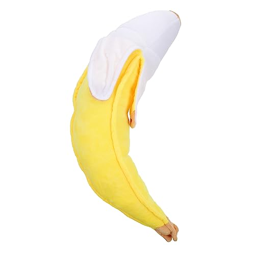 MOLUCKFU 1stk Bananenkissen Kinderspielzeug Kissenspielzeug Aus Geschälter Banane Geschälte Banane Spielzeugpuppe Plüschkissen Aus Geschälter Banane Pp Baumwolle Yellow von MOLUCKFU