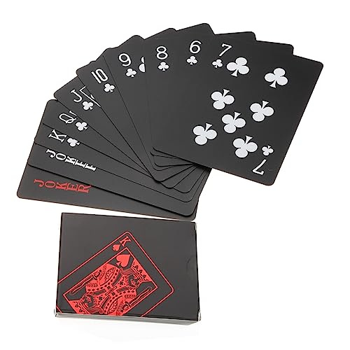 MOLUCKFU 2 Boxen wasserdichte Spielkarten Spielkarten Geburtstagsparty Spiele Gaming Party Spielkarten Party Zubehör Haushaltstischspiel Rechteckige Karten Heimbrettspiele Für von MOLUCKFU