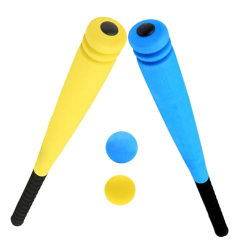 MOLUCKFU 2 Sätze Baseballschläger und Ball Schaumstoff Baseballschläger für Kleinkinder für Drinnen und Draußen Sicheres und Spielerisches Training für Kindergartenkinder mit Blauen und MOLUCKFU 2 Sätze Baseballschläger und Ball Schaumstoff Baseballschläger für Kleinkinder für Drinnen und Draußen Sicheres und Spielerisches Training für Kindergartenkinder mit Blauen und von MOLUCKFU