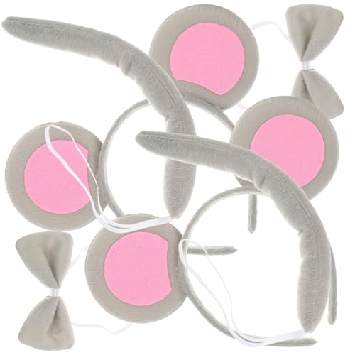 MOLUCKFU 2 Sätze Mausohren Haarreif mit Schleife und Realistische Maus Kostüm Accessoires Niedliches Tier Kostüm Set für Halloween Karneval Fasching und Verkleidung MOLUCKFU 2 Sätze Mausohren Haarreif mit Schleife und Realistische Maus Kostüm Accessoires Niedliches Tier Kostüm Set für Halloween Karneval Fasching und Verkleidung von MOLUCKFU