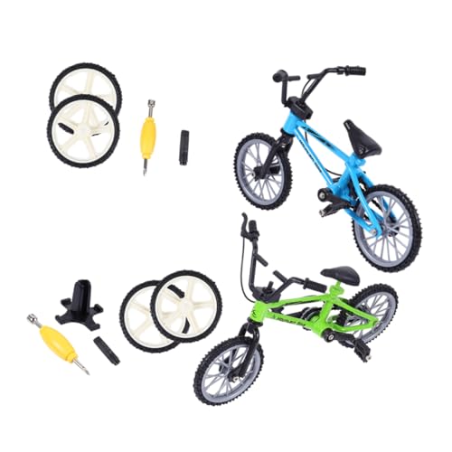 MOLUCKFU 2 Sets Mini Mountainbike Finger Aus Tisch Wettkampf Für Interaktive Freizeitgestaltung + von MOLUCKFU