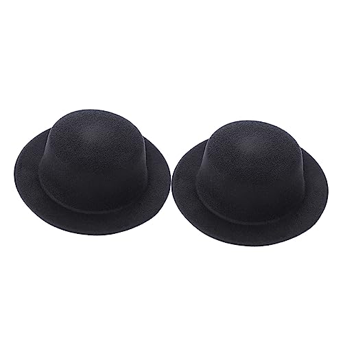 MOLUCKFU 2 Stück DIY Mini Hüte Billycock Haarnadeln Haarschmuck für Elegante Bastelprojekte Schwarz Dekoratives Zubehör für Kreative MOLUCKFU 2 Stück DIY Mini Hüte Billycock Haarnadeln Haarschmuck für Elegante Bastelprojekte Schwarz Dekoratives Zubehör für Kreative von MOLUCKFU