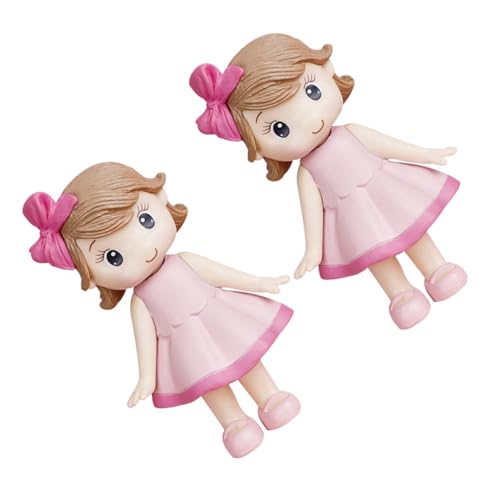 MOLUCKFU 2 Stücke Dreidimensionale Prinzessin Puppe Statue Bogen Mädchen Geburtstag Kuchen Spielzeug Mädchen Für Jungen Und Mädchen von MOLUCKFU